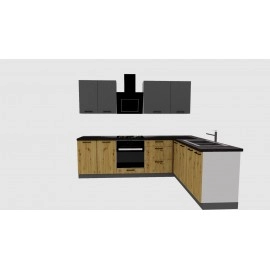 Cocina en L completa 200 y 260 cms Gama Media ref-405b