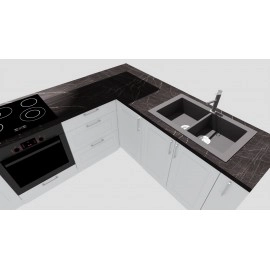 Cocina en L completa 200 y 260 cms Gama Media ref-405d