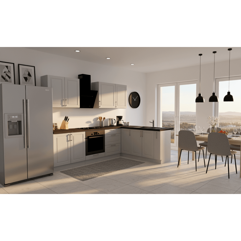 Cocina en L completa 200 y 260 cms Gama Media ref-405d