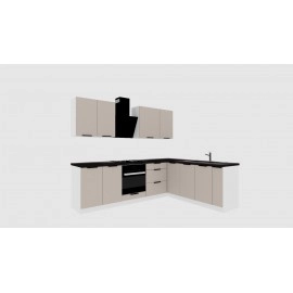 Cocina en L completa 200 y 260 cms Gama Media ref-405a