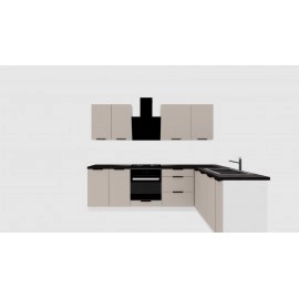 Cocina en L completa 200 y 260 cms Gama Media ref-405a