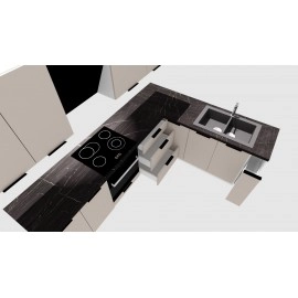 Cocina en L completa 200 y 260 cms Gama Media ref-405a