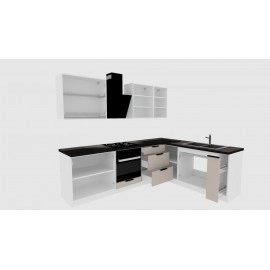 Cocina en L completa 200 y 260 cms Gama Media ref-405a