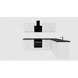 Cocina en L completa 200 y 260 cms Gama Media ref-405c