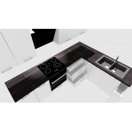 Cocina en L completa 200 y 260 cms Gama Media ref-405c