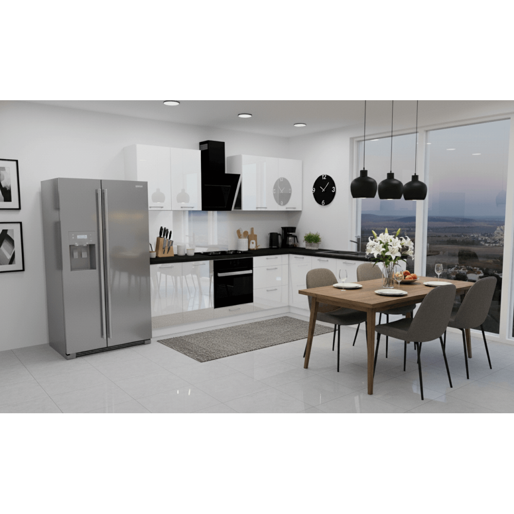 Cocina en L completa 200 y 260 cms Gama Media ref-405c
