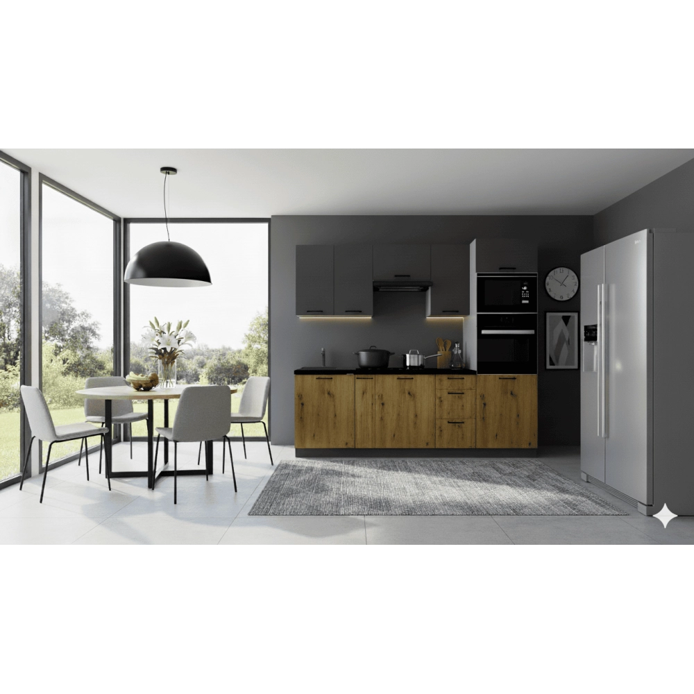 Cocina completa 240 cms Gama Media ref-61C Cocina completa 240 cms Gama Media ref-61C