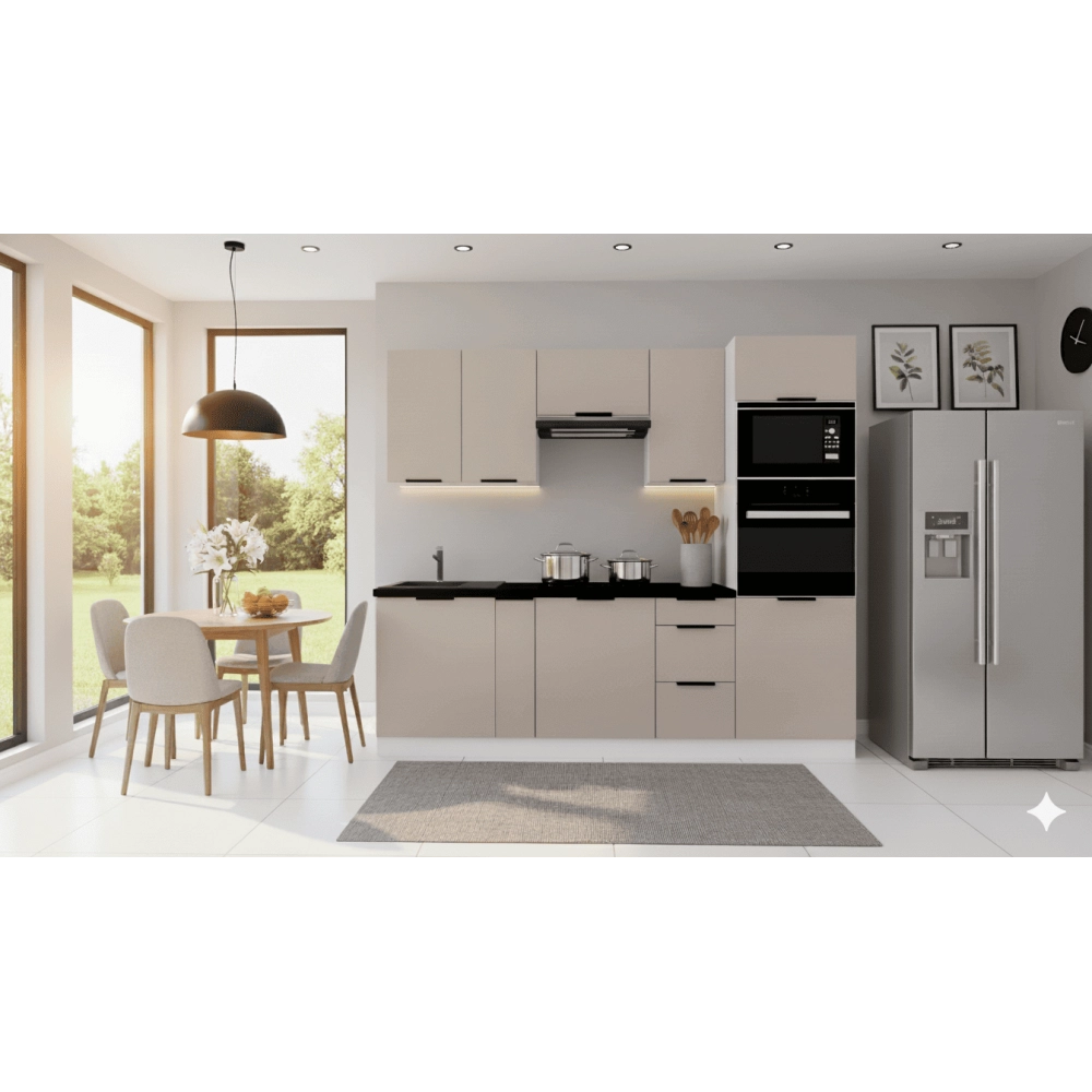 Cocina completa 240 cms Gama Media ref-61E Cocina completa 240 cms Gama Media ref-61E