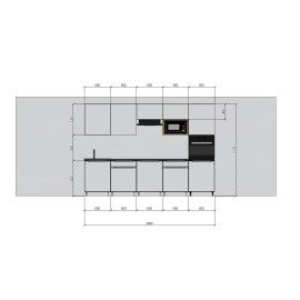 Cocina completa 300 cms Gama Economica ref-46a Cocina completa 300 cms Gama Economica ref-46a