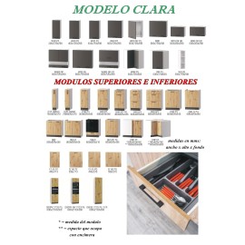 Modulos para cocinas color roble  y gris grafito gama media presupuesto gratuito ref-28 MODELO CLARA Modulos para cocinas color roble  y gris grafito gama media presupuesto gratuito ref-28 MODELO CLARA