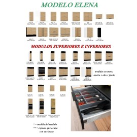 Modulos para cocinas color roble y negro gama media presupuesto gratuito ref-13 MODELO ELENA Modulos para cocinas color roble y negro gama media presupuesto gratuito ref-13 MODELO ELENA