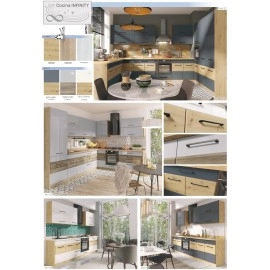 Modulos para cocinas color gris gama media presupuesto gratuito ref-105 MODELO VIVA INFINITY