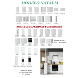 Modulos para cocinas color blanco brillo gama media presupuesto gratuito ref-24 MODELO NATALIA Modulos para cocinas color blanco brillo gama media presupuesto gratuito ref-24 MODELO NATALIA