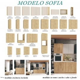 Modulos para cocinas color roble y crema gama economica presupuesto gratuito ref-38 MODELO SOFIA Modulos para cocinas color roble y crema gama economica presupuesto gratuito ref-38 MODELO SOFIA