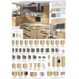 Modulos para cocinas color gris gama media presupuesto gratuito ref-105 MODELO VIVA INFINITY