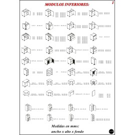 Modulos para cocinas varios colores gama premium presupuesto gratuito ref-88 MODELO ALVICO